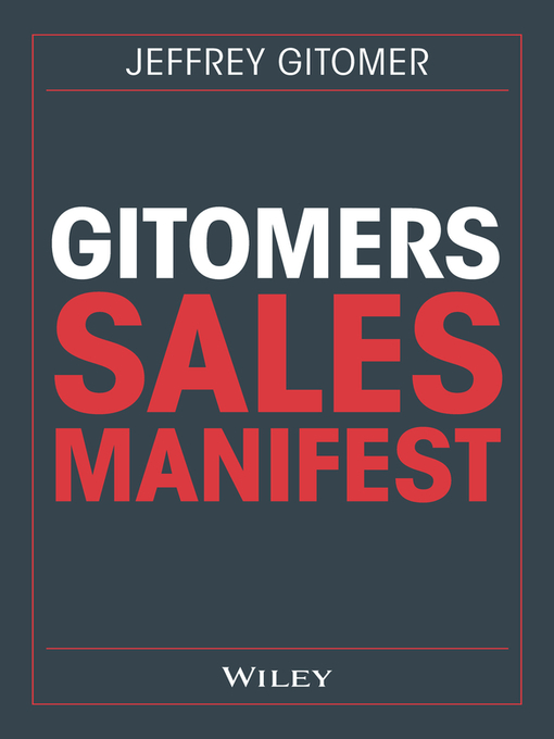 Title details for Gitomers Sales-Manifest by Jeffrey Gitomer - Wait list
